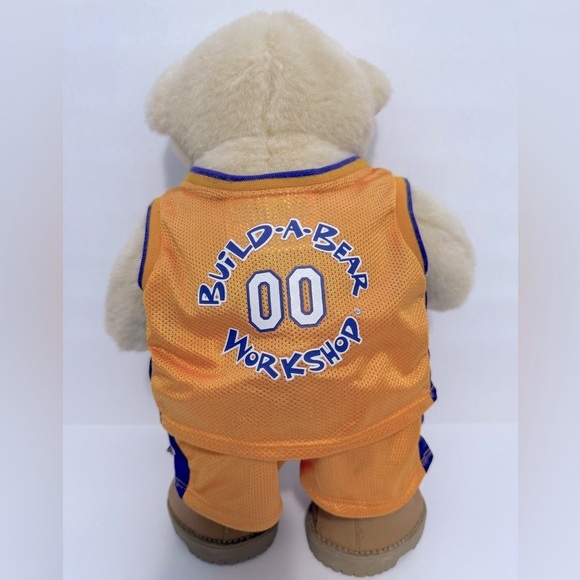 Build-A-Bear Plush with Purple and Gold Jersey and shorts - Picture 9 of 14